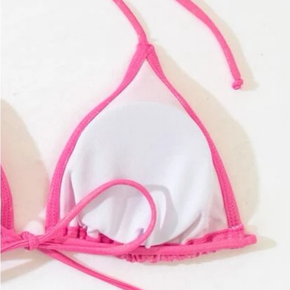 Metallic Swim Triangle Bikini Top - Picture 3 of 3